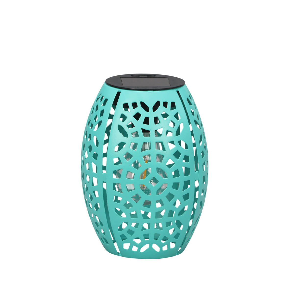 The Growing Ground 2 Pack Solar Lanterns Outdoor, Hollowed Metal LED Garden Decor Lanterns for Patio Yard Porch, Gifts for Women Mom Grandma, Pink